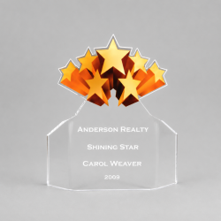 Acrylic Shooting Stars Flair Award