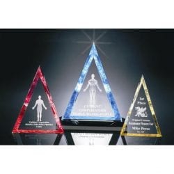 P200M Beveled Triangle Acrylic Award