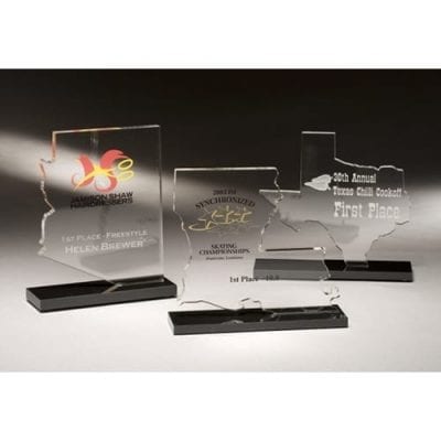 STATES7 Lucite State Cutout Trophy