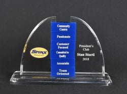 Custom Shaped Perpetual Cutout Award