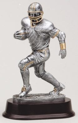 Silver Male Football Trophy